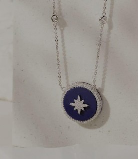 Colar Medalha Estrela Guia