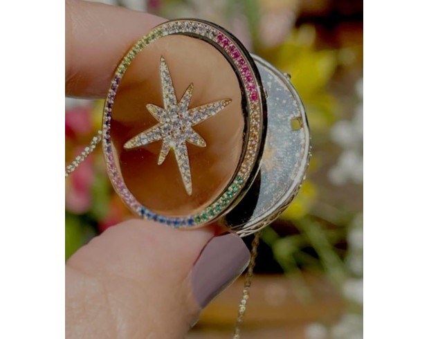 Colar Medalha Stella Relic Colar Medalha Stella Relic